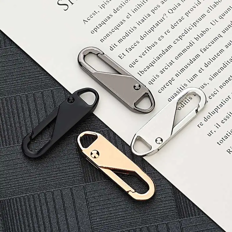 

1/4/8Pcs Zipper Slider Puller Instant Zipper Repair Bag Replacement Bad Buckle Travel Bag Suitcase Zipper Head DIY Sewing Craft