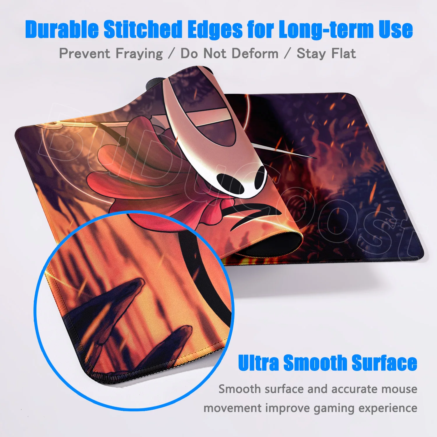 Gaming h-hollow k-knight mouse pad computador impressão hd borracha casa mousepad xxl teclado escritório tapete macio computador mouse esteiras