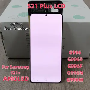 Bilashmart 6.7'' SUPER AMOLED Burns and Lines Samsung S21 Plus Display Touch Screen Digitizer S21+ G996F G996 G996F G996B LCD