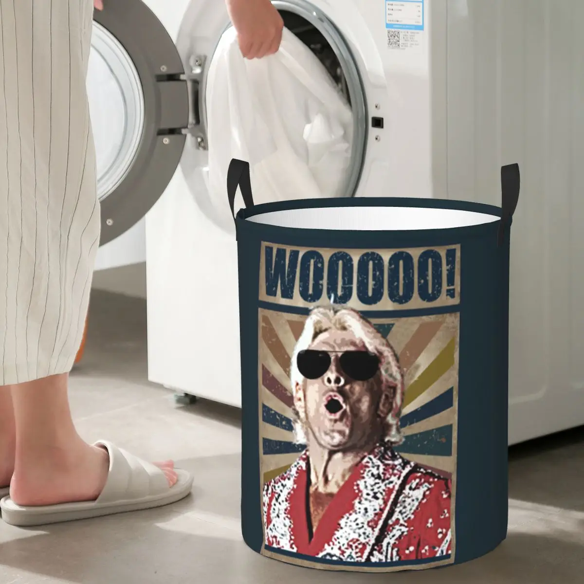 Laundry Collector Ric Flair Woooo Foldable Laundry Basket Large Storage Baby Washing Basket Home Organizer