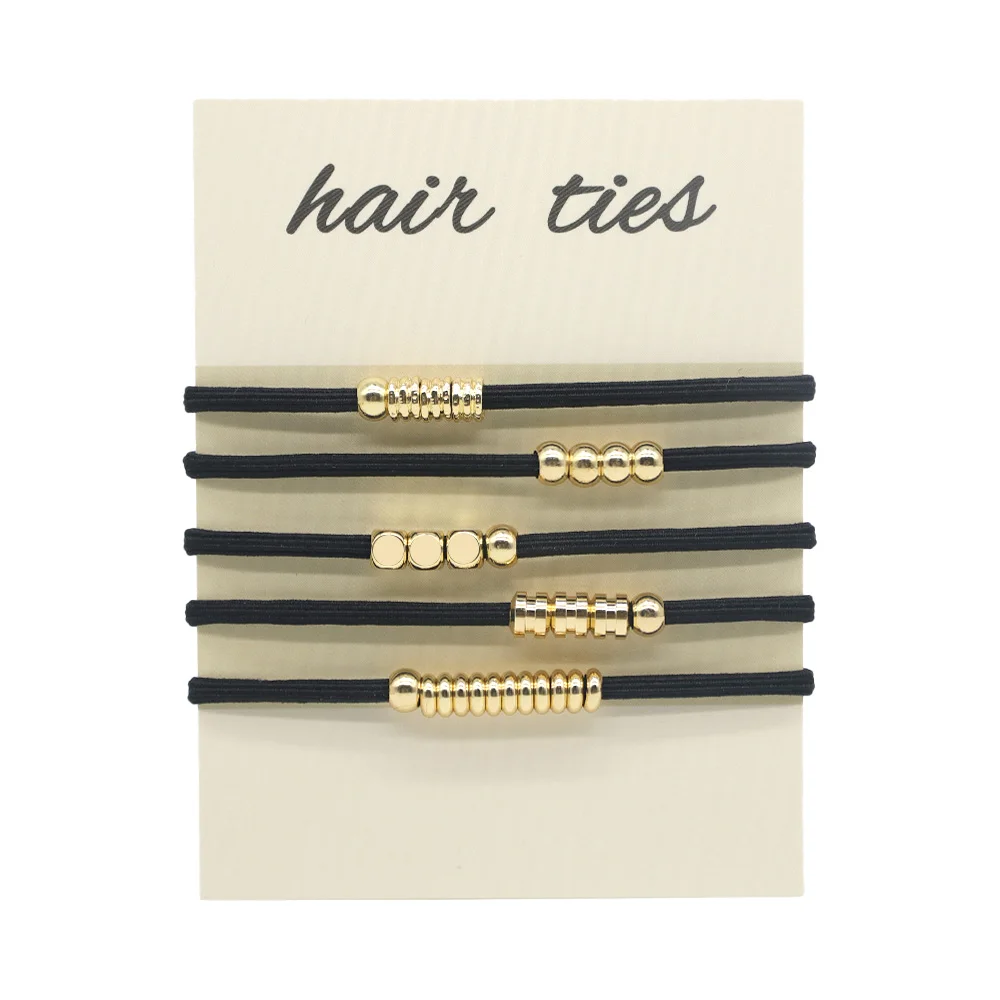 Blonde Boho Hair Ties Bracelet for Women, Cute Ponytail Holders Hair Accessories for Girl Elastic Hair Tie Bracelets for Thick T