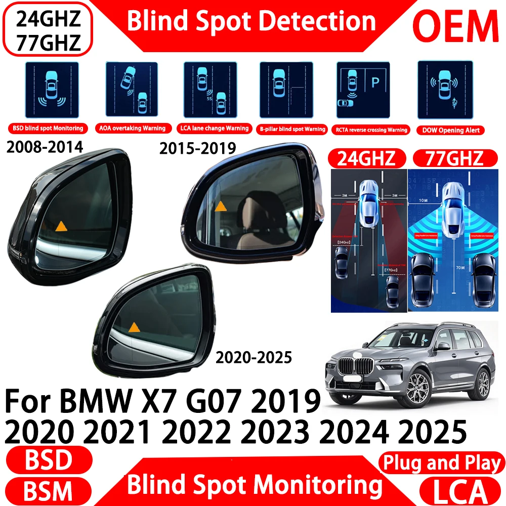 for BMW X7 G07 2019 2020 2021 2022 2023 2024 2025 OEM Blind Spot Assist Monitoring Detection System Millimeter Wave Radar Alert