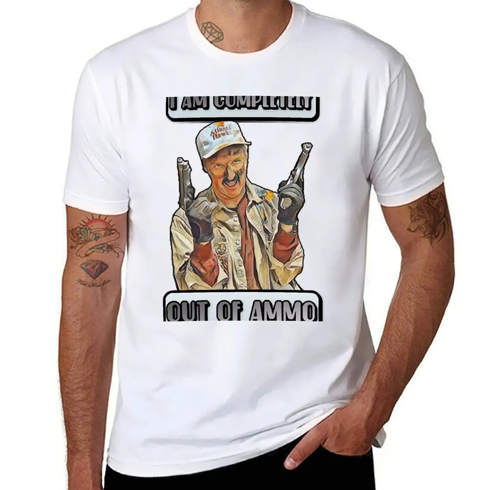 

Funny Design - I Am Completely Out Of Ammo T-Shirt graphic t shirts for man t shirts cotton 100% T-Shirt