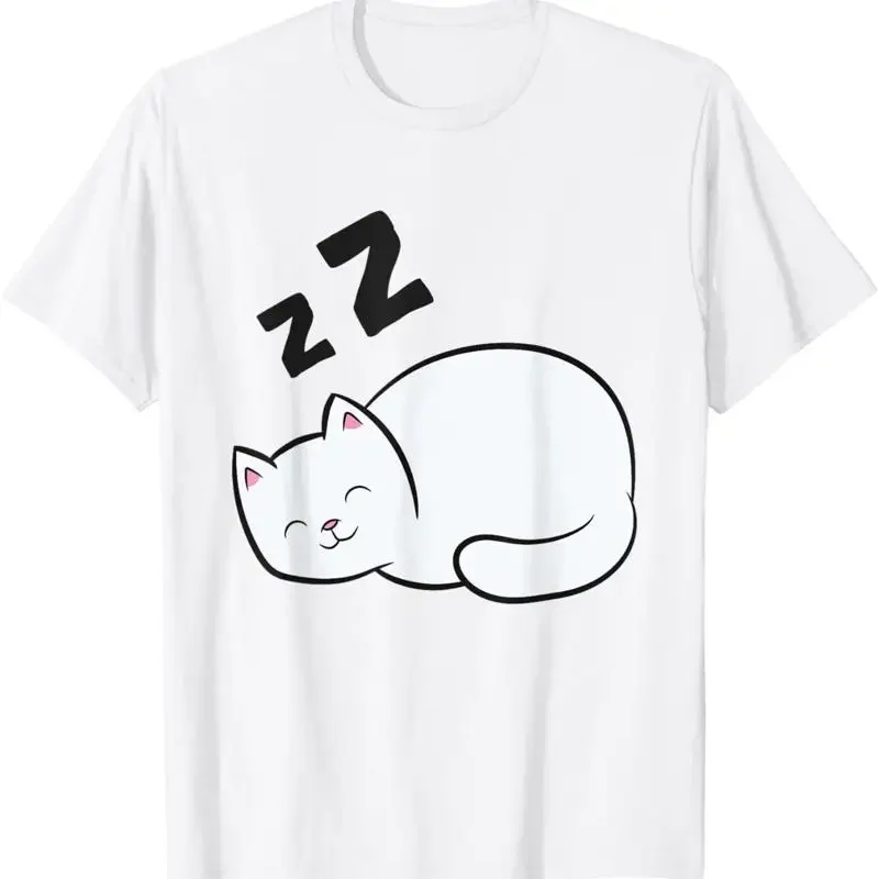 Cat Sleeping Tired Napping T Shirt