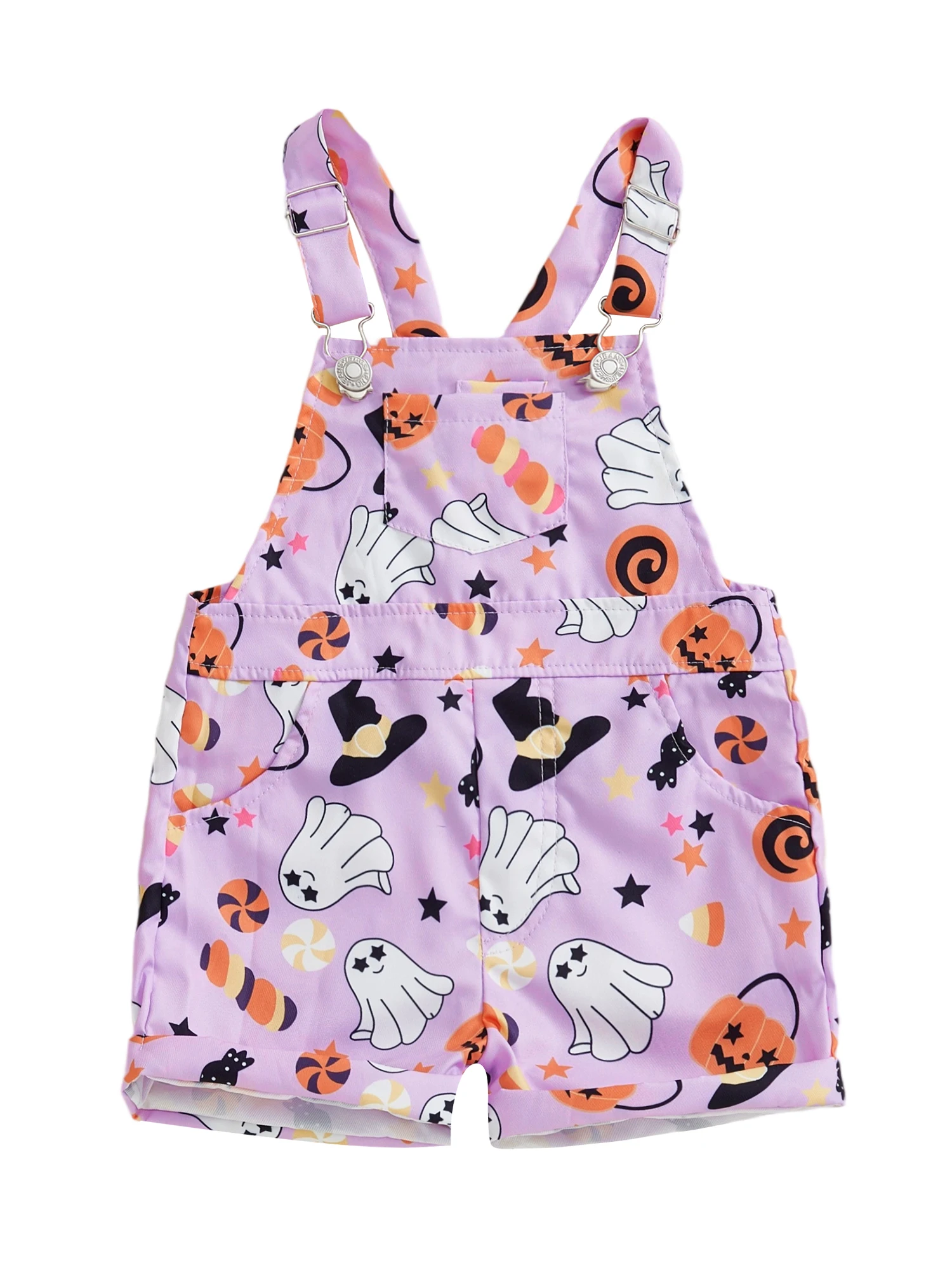 Baby Jongens Halloween Pompoen Print Romper Jumpsuit met lange mouwen, drukknoopsluiting en capuchonontwerp voor cosplayfeest