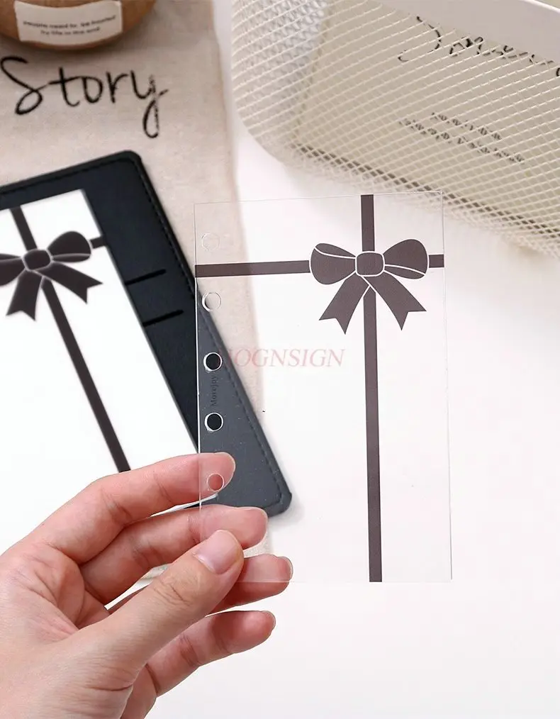 

1 шт. блокнот с вкладышами, высокопрозрачная акриловая перегородка, высокое эстетичное значение, блокнот для ручной книги