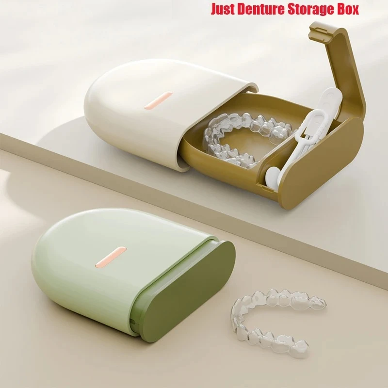 5Pcs Multifunctional Portable Mouth Guard Retainer Case Oral Cleaning False Teeth Denture Storage Box For Aligners and Braces