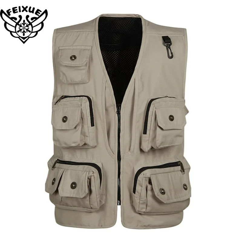 

Photography Outdoor Fishing Multifunctional Camera Vest Men Summer Men's Clothes Travels Vests with Multiple Pockets Sleeveless