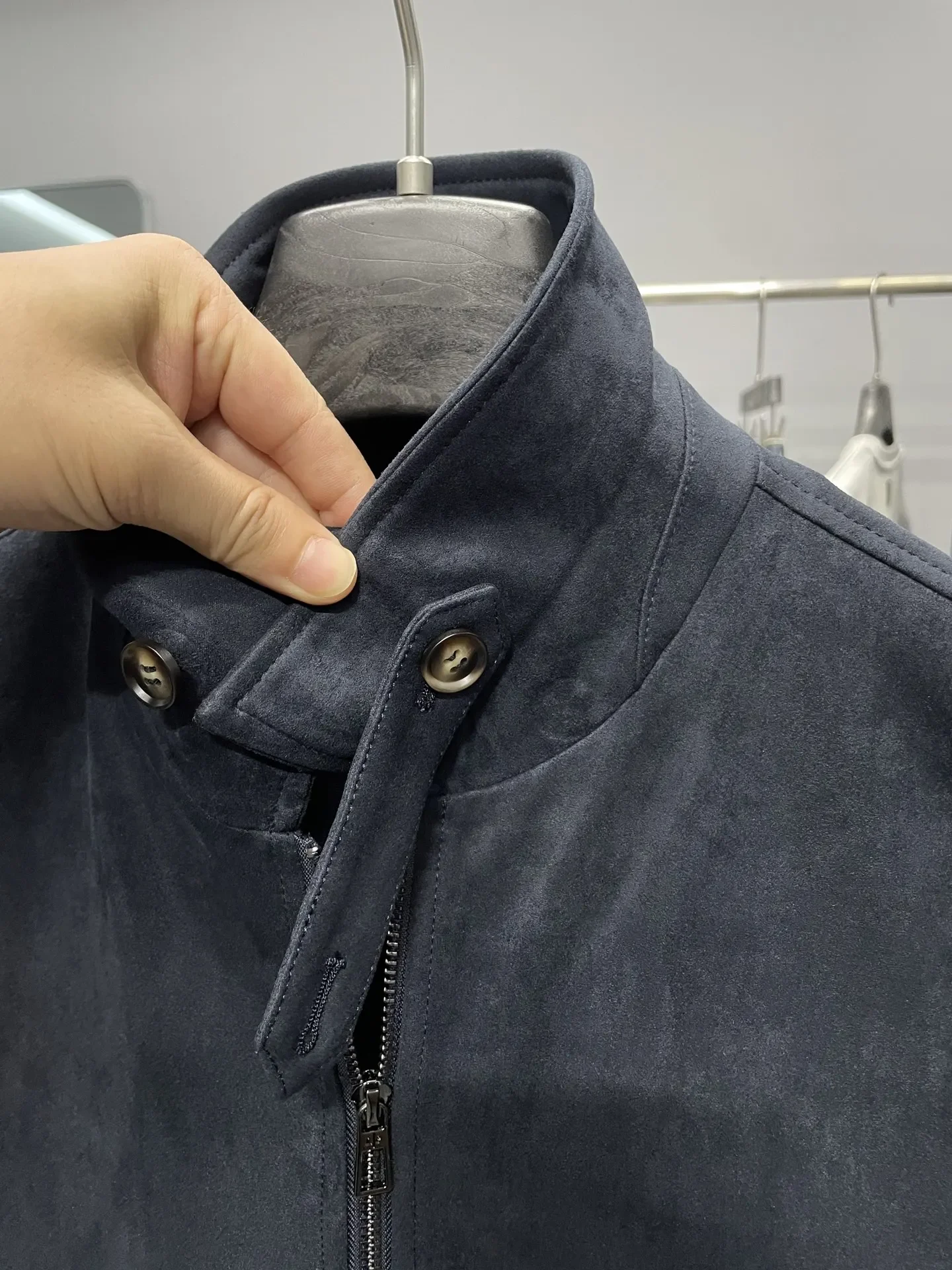 

LP Italian 25aw Suede Lapel Business Casual Jacket