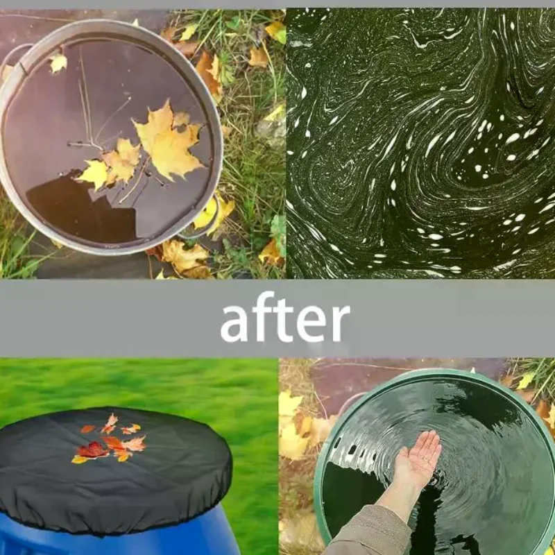 Outdoor Protective Netting Cover for Rain Buckets Durable Mesh Screen Keeps Barrels Clean for Garden Use