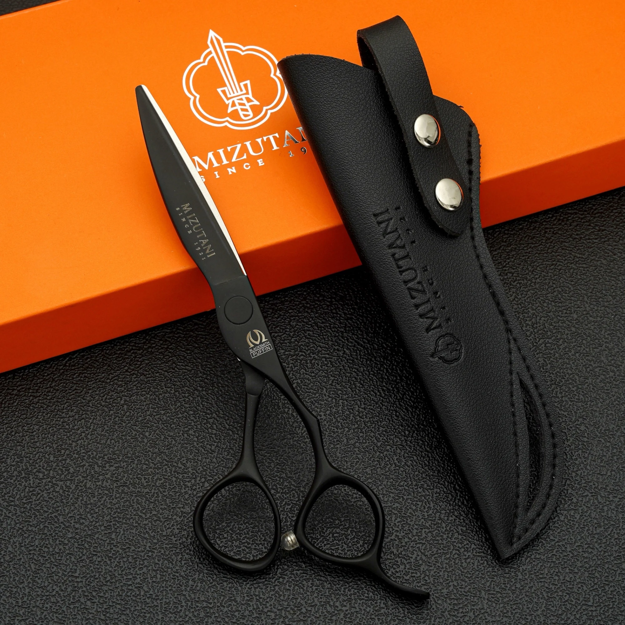 barber scissors 6 inch black scissors Material professional hair scissors Barber shop hairstylist scissors tools