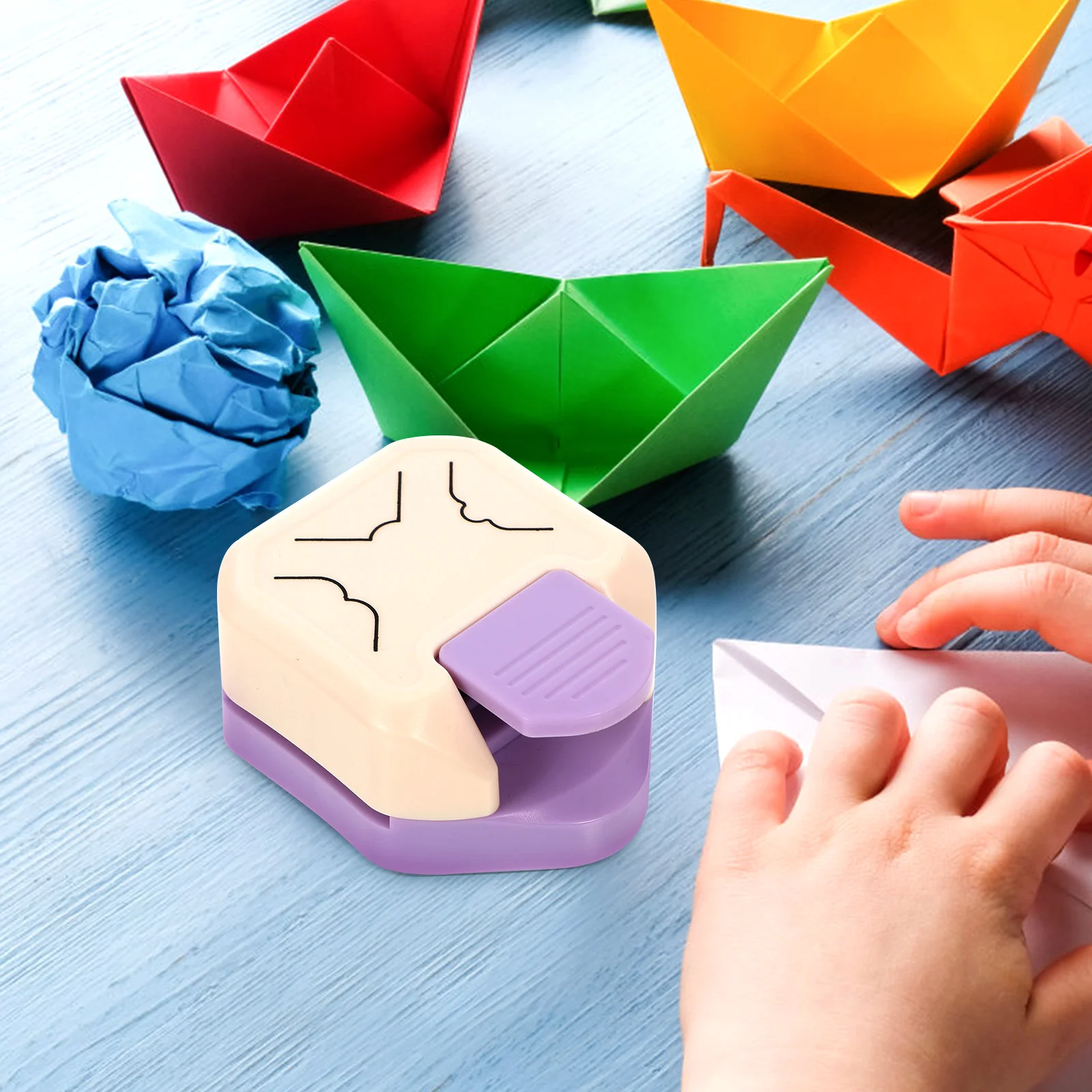 

1pc Corner Maker Compact Lever-Type Paper Punch For Diy Scrapbook Card Photo Craft Rounded Corner Puncher Tool For School