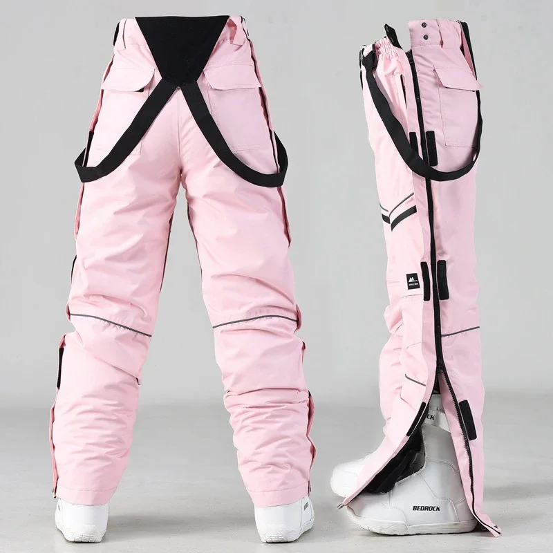 Pantalones de esquí para hombre y mujer, ropa de Snowboard, monos para deportes al aire libre, pantalones de esquí a prueba de viento, pantalones de