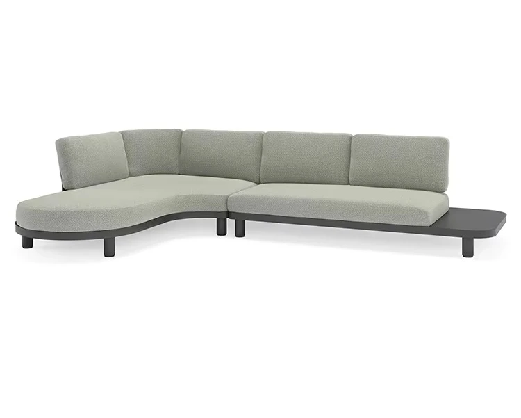 & Modern Luxury Great Quality Aluminum Outdoor Sofa Set Waterproof Fabric Design for Garden Hotel Patio & Park Projects