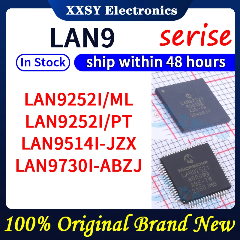 

LAN9252I/ML LAN9252I/PT LAN9514I-JZX LAN9730I-ABZJ В наличии 100% оригинал и новый