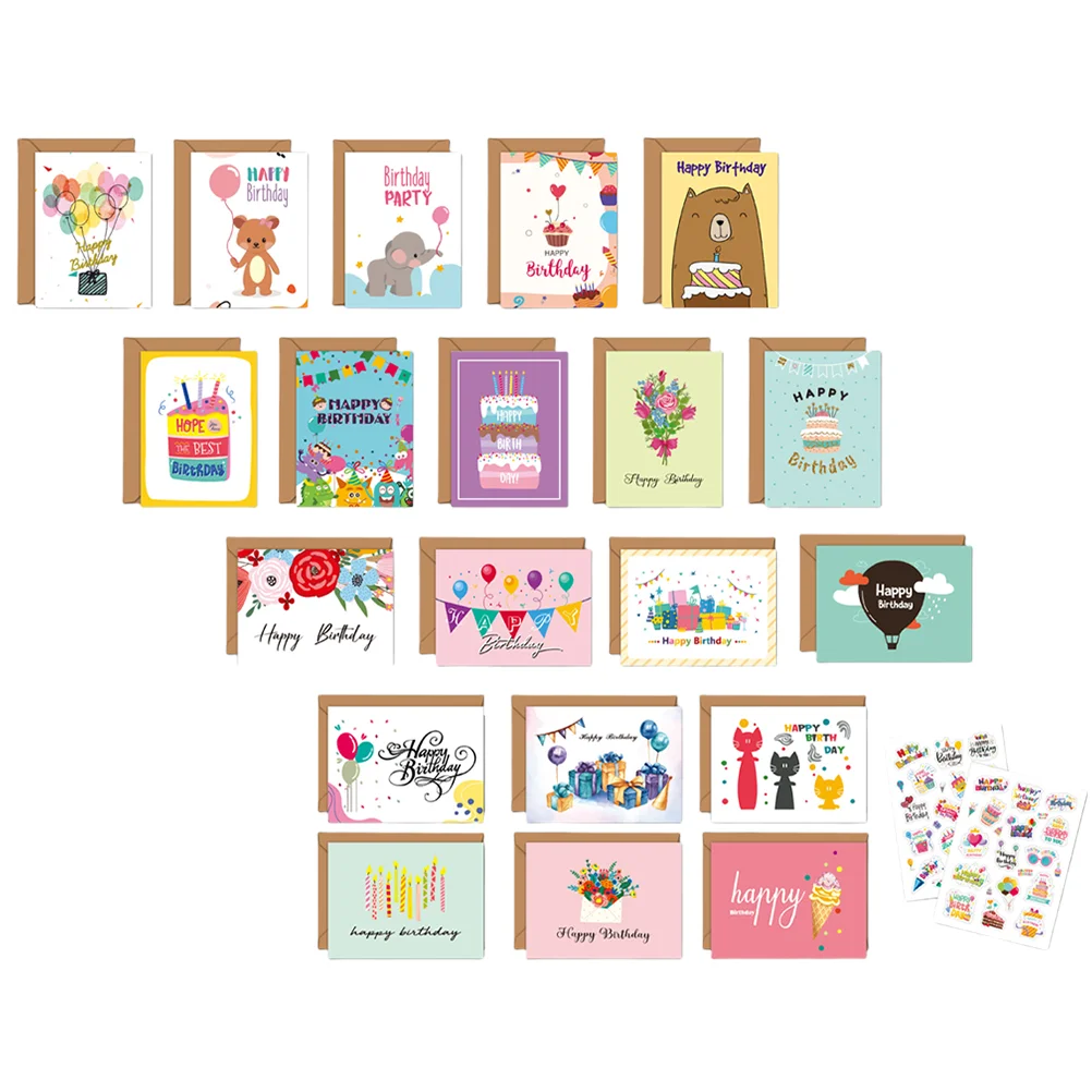 

Открытка с днем рождения, набор «сделай сам» с конвертом, ручная работа, маленькие пожелания, бумага для поздравительных открыток Child