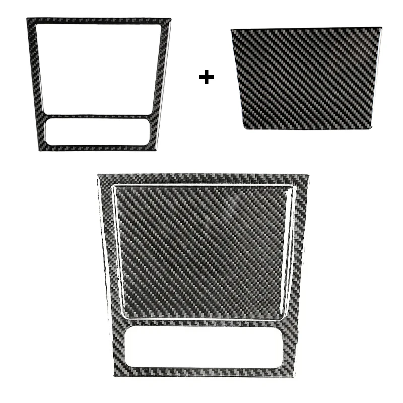 Carbon Fiber Internal Cover Stickers Ashtray Panel Decorative Frame For VW Golf 6 Golf 6 Gti R Mk6 2008-2012 Scirocco 2009-2016