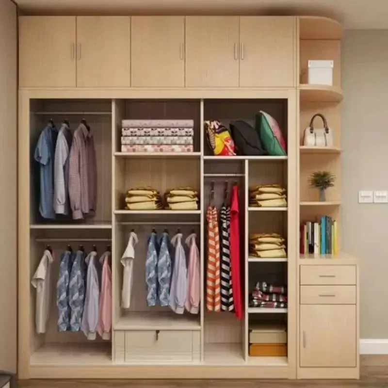 #Nordic Elegant Wardrobes Wood Drawer Unique Organize Luxury Storage Wardrobes Closet Bedroom Luxury Muebles Salon Furniture