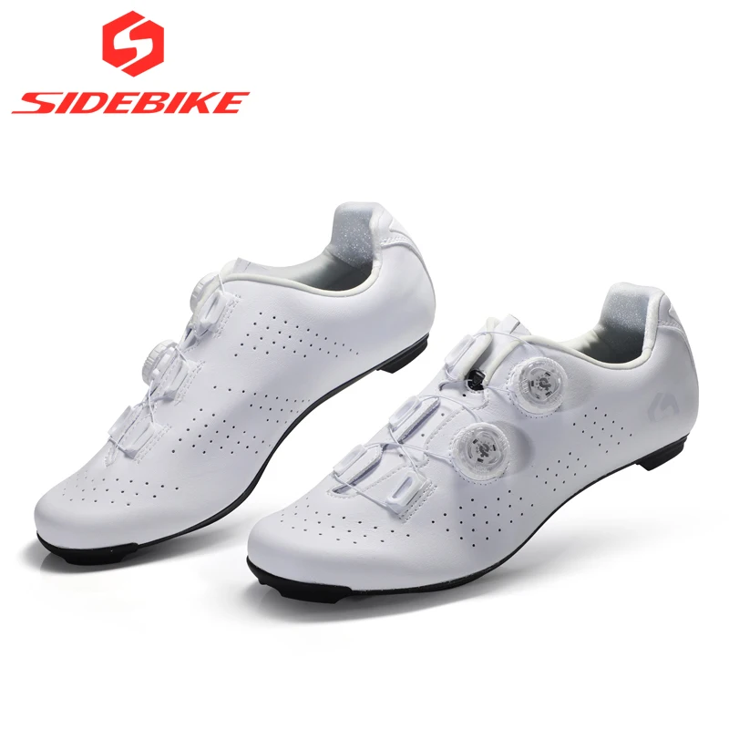 sidebike cycling shoes ultralight 14 level hardness carbon fiber shoes road bike men professional self-locking cleat sneakers