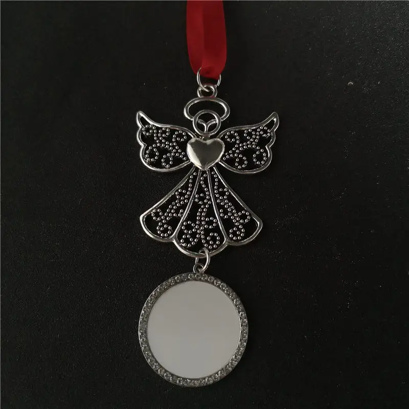 sublimation blank wing car hanger with big zircon charms hot transfer printing high quality consumables 30pcs/lot