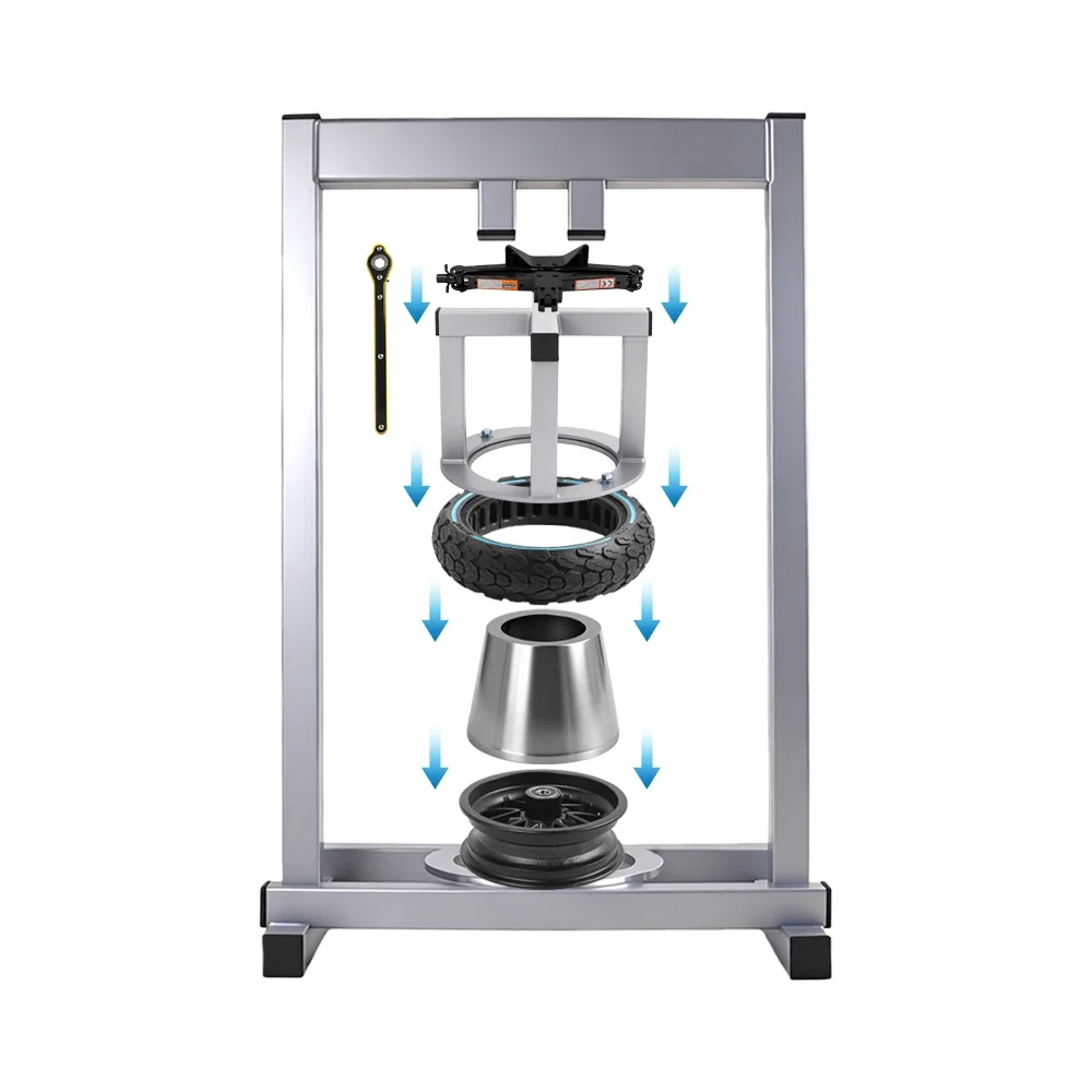 8.5/10 Inch Non-inflatable Solid Tire Simple Pressing Machine Tool