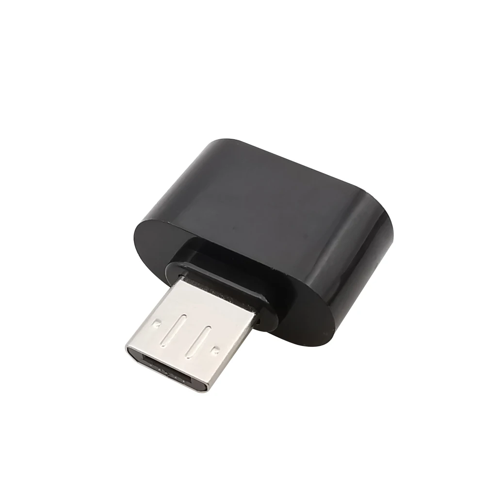 5Pcs Micro OTG USB To USB Type A Female Jack Converter Adapter for Mobile Phone Smartphone Tablets Android Black White