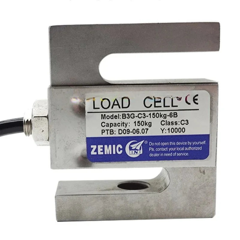 ZEMIC Weighing Sensor s-Type Tension Sensor Load Cells B3G-C3-150kg-6B  50KG  100KG 200KG 500KG