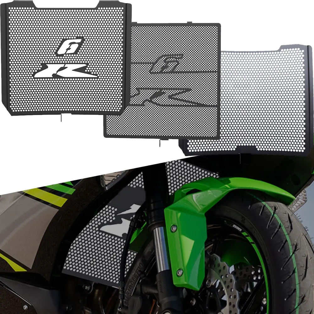 

Motorcycle Radiator Grill Guard Cover Protector For Kawasaki ZX 6R NINJA ZX6R ZX-6R ZX636 / KTR 2009-2025 2024 2023 2022 2021