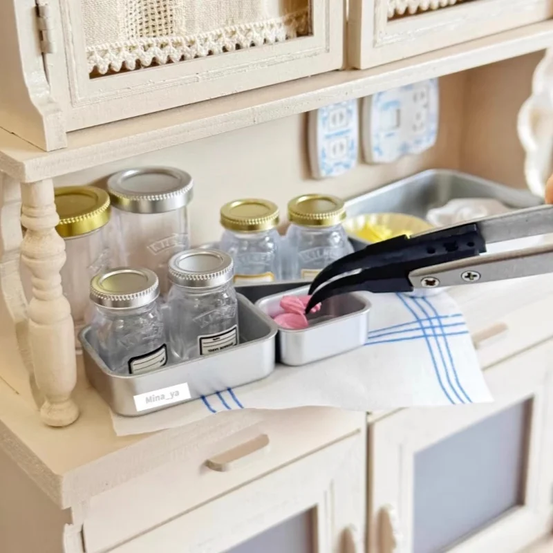 1/6 بيت الدمية نموذج صغير اكسسوارات الأثاث المنمنمات الرجعية المقبس التبديل مجموعة Bjd Ob11 Gsc Blyth الجندي Lol المشهد ديكور