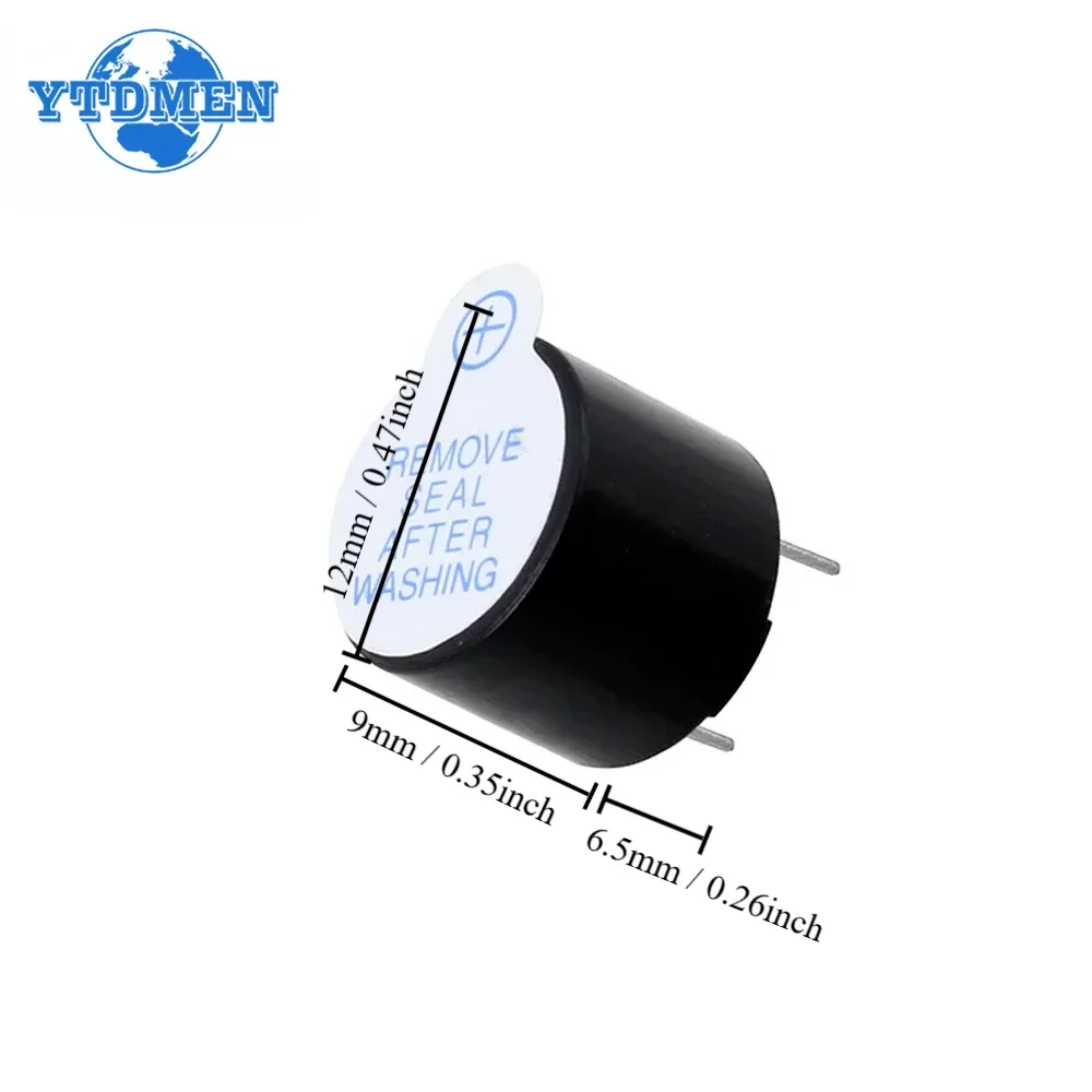 10-20pcs Mini Active Buzzer Magnetic Long Continous Beep Tone Alarm Ringer 5V 12x9.5mm Active Piezo Buzzers Kit for Arduino