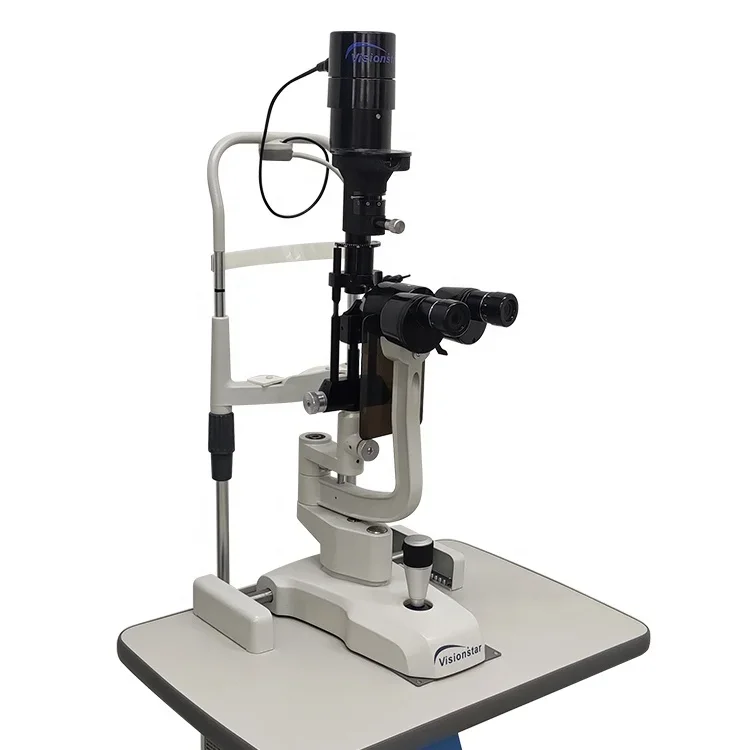 S2B Low Price Convenient And Compact Halogen Lamp Eye Examination Device Two-step Magnifications Slit Lamp