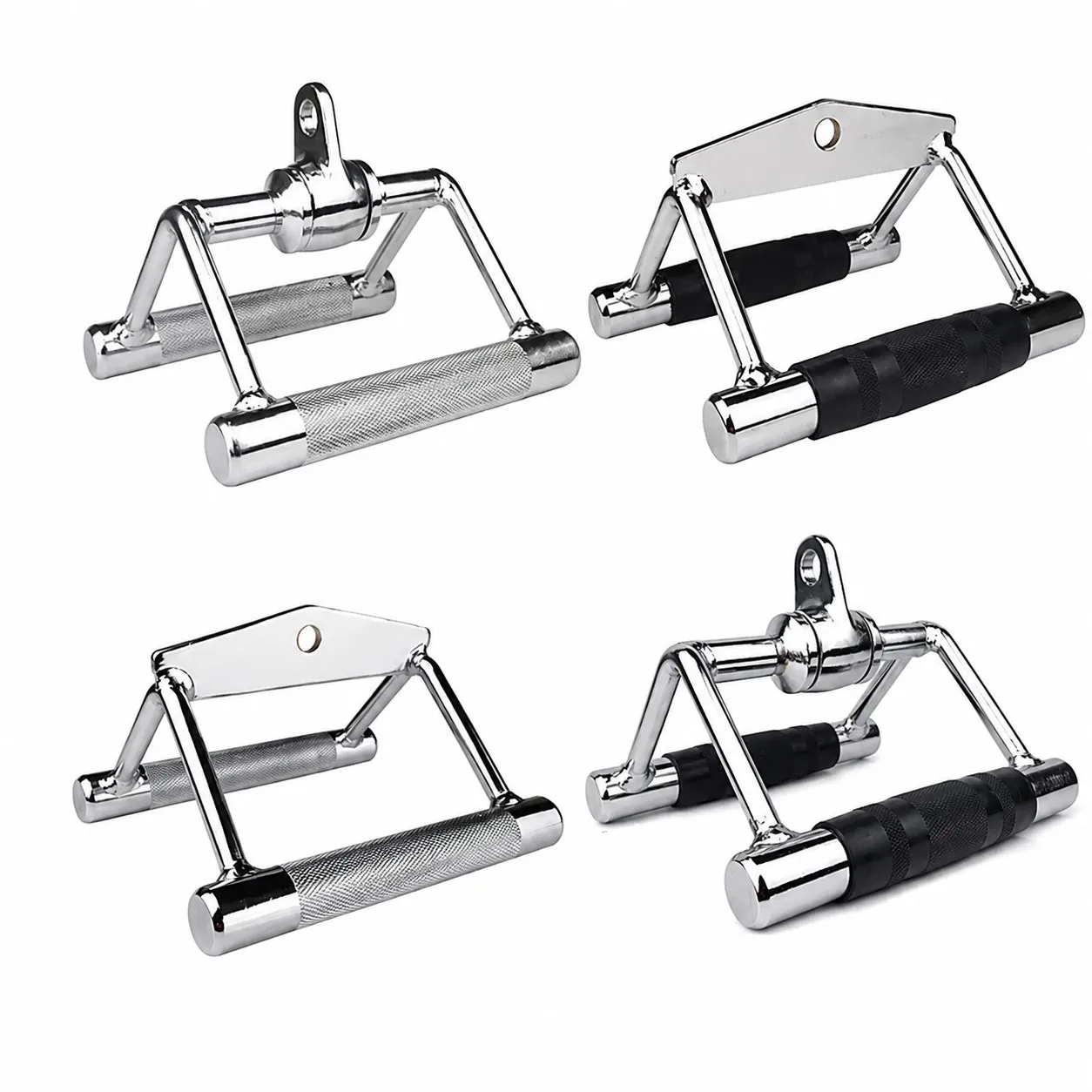 Rotating V-Bar Lat Pulldown Handle Cable Machine Rowing Grip Attachment for Gym Fitness Strength Training
