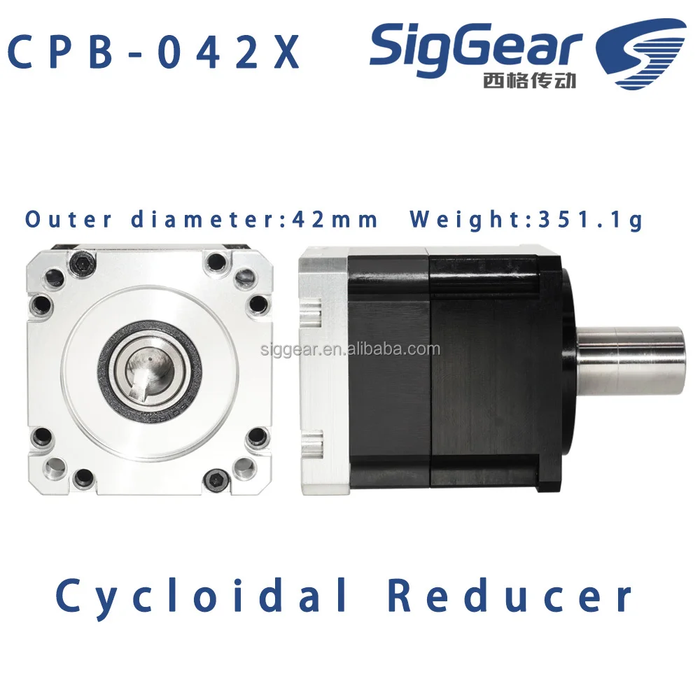 Compact Robotic Gearbox 42mm Cycloidal Drive Reducer High Precision 20Nm Torque IP65 Flange-Mounted 1 HP for Servo Robot Arm
