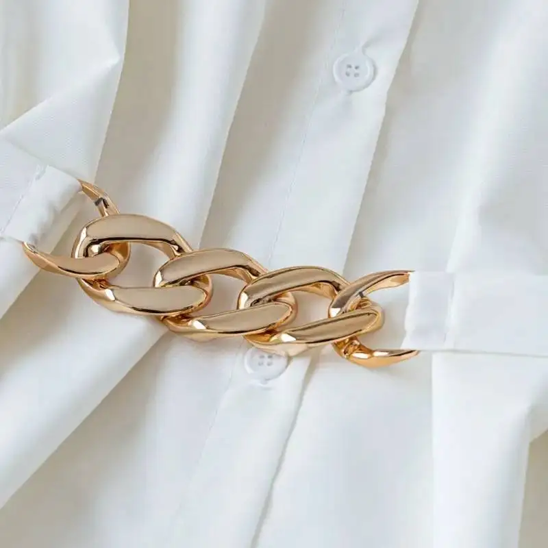 

Модная женская рубашка во французском стиле с затянутым поясом, осень 202, легкая, роскошная и элитная, молодежная белая рубашка с длинными рукавами