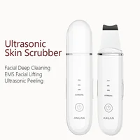 ANLAN-Depurador ultrasónico para la piel, espátula para Limpieza profunda de poros faciales, Lifting EMS, Peeling ultrasónico, herramienta para el cuidado de la piel