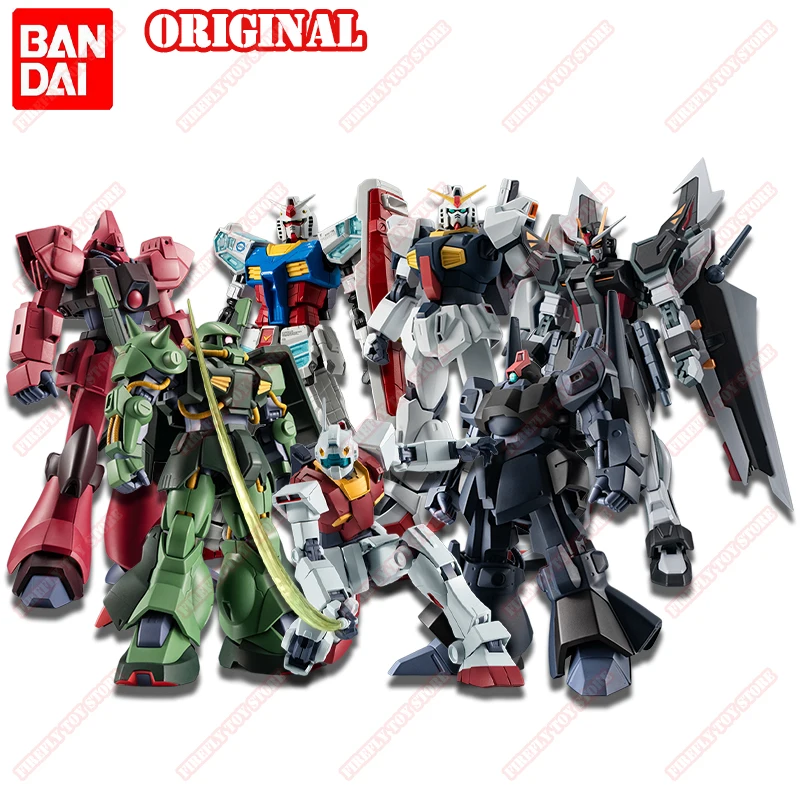 

BANDAI Original ROBOT SPIRITS GUNDAM Animation Game Peripheral Toys RX78 MK2 ZAKU Movable Anime Action Figure Model Collection