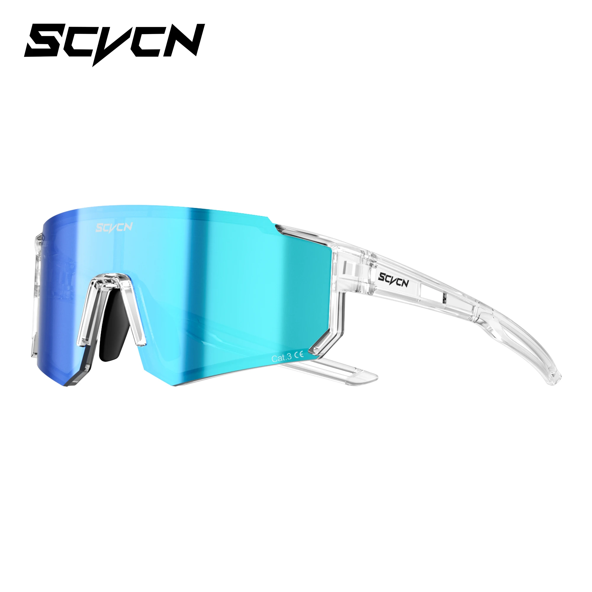 SCVCN Neue Outdoor-Sport-Sonnenbrille MTB Fahrrad Radfahren Wandern Eyewear Laufen Ultraleichte Herren Damen Pickleball UV400 Brille