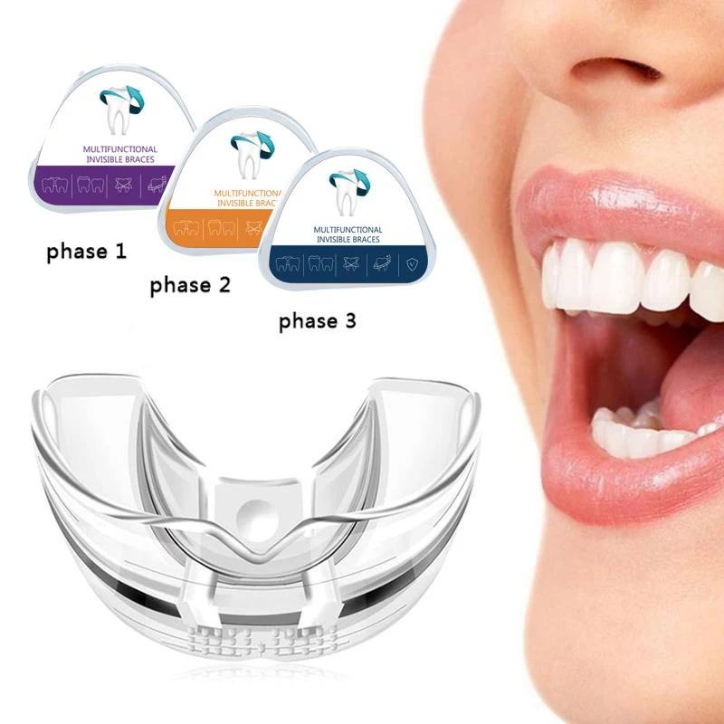 

Straighten Teeth Correct Night Molar Stage Dental Orthodontic Teeth Corrector 3 Phase Teeth Braces Adult Child Retainer Braces