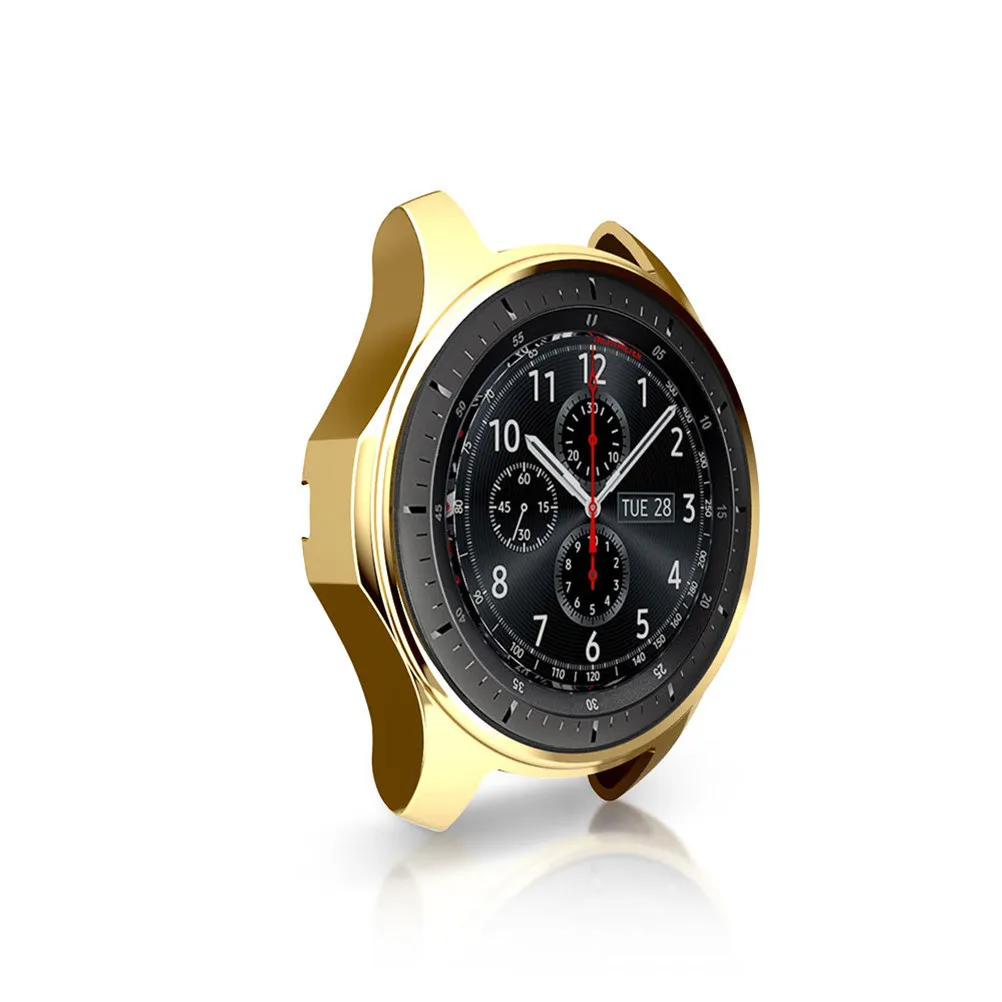 

Защитный чехол для Gear S3, серый, мягкий, ударопрочный, с защитой от разбития, полная защита передней панели, легкий доступ к кнопкам и портам