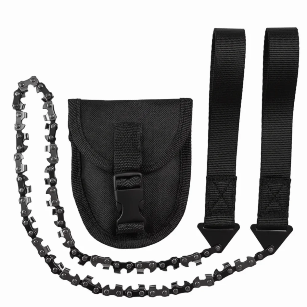 High Quality Portable Wire Saw 11/33 Teeth with Pouch Survival Chainsaw Multi Function Durable Hand Drawn Saw Field Work