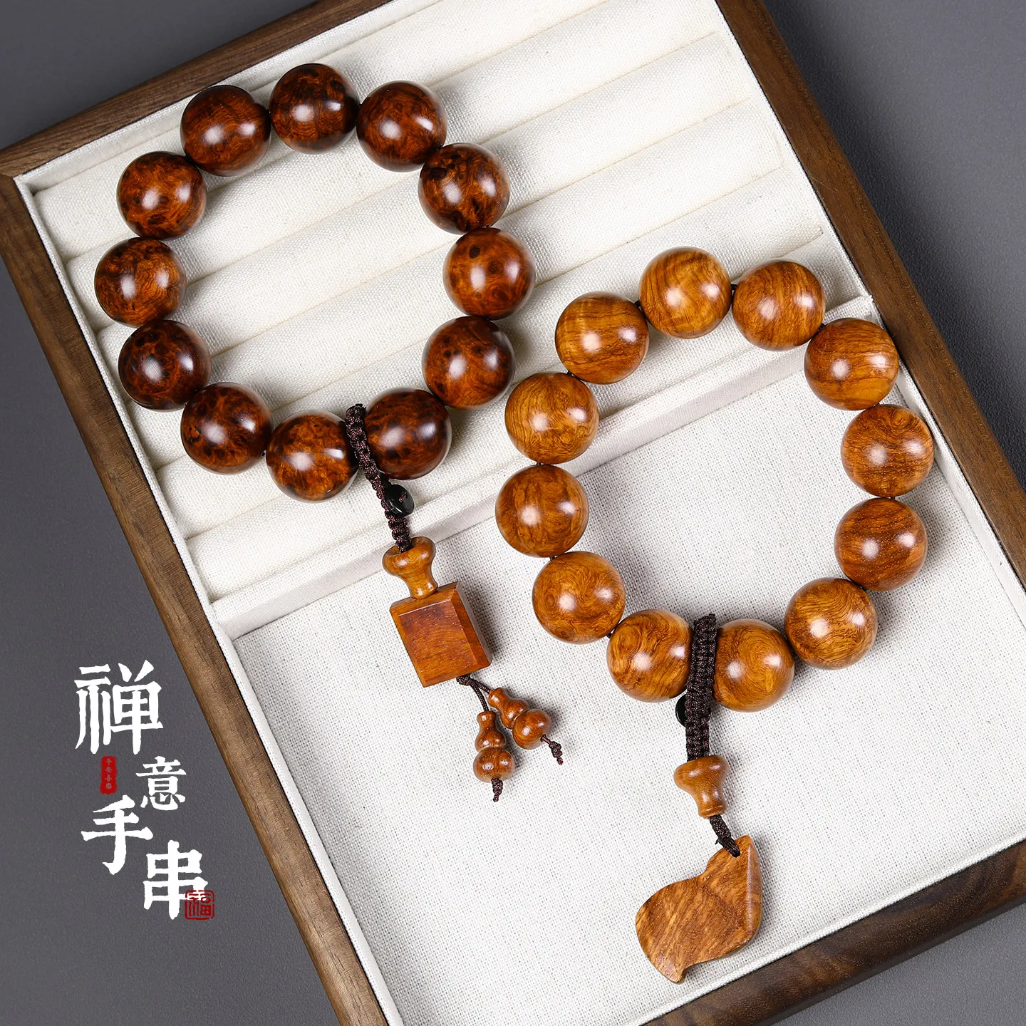 Chinese Traditional Feng Shui Lucky Rosewood Beaded Bracelet Unisex Buddhist Prayer Mala Blessing Wealth Good Luck Burl Water