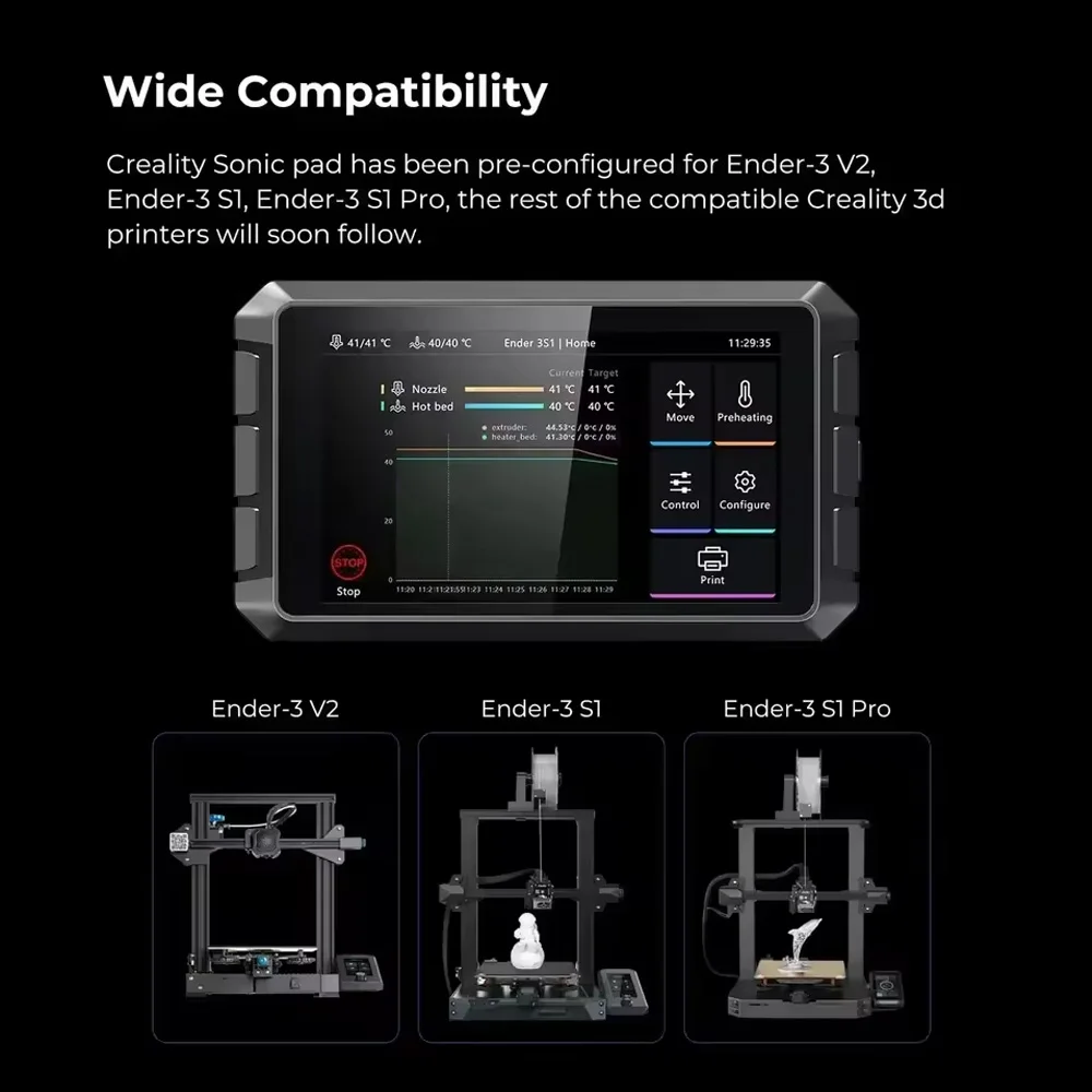 CREALITY 3D Sonic Pad 7 Inch Multi Touch 64 Bit Screen 3D Printer Smart Pad for Ender 3 Pro