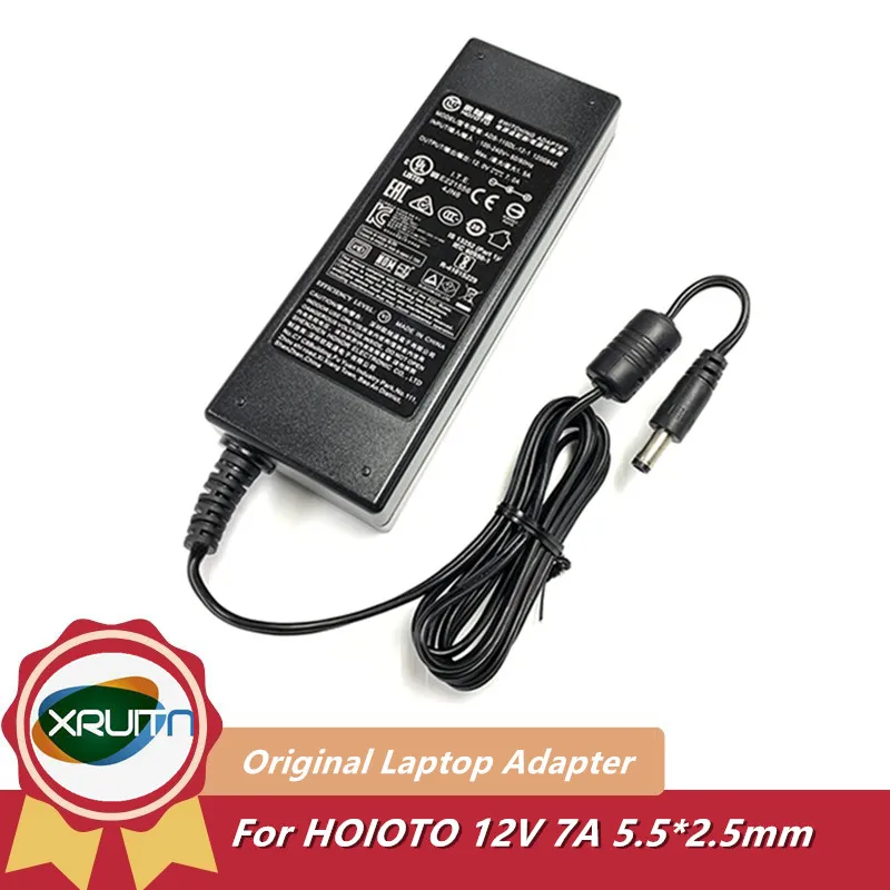 100% Genuine ADS-110DL-12-1 120084E 12V 7A 84W 5.5x2.5mm Power AC Switching Adapter Charger HOIOTO Power Supply