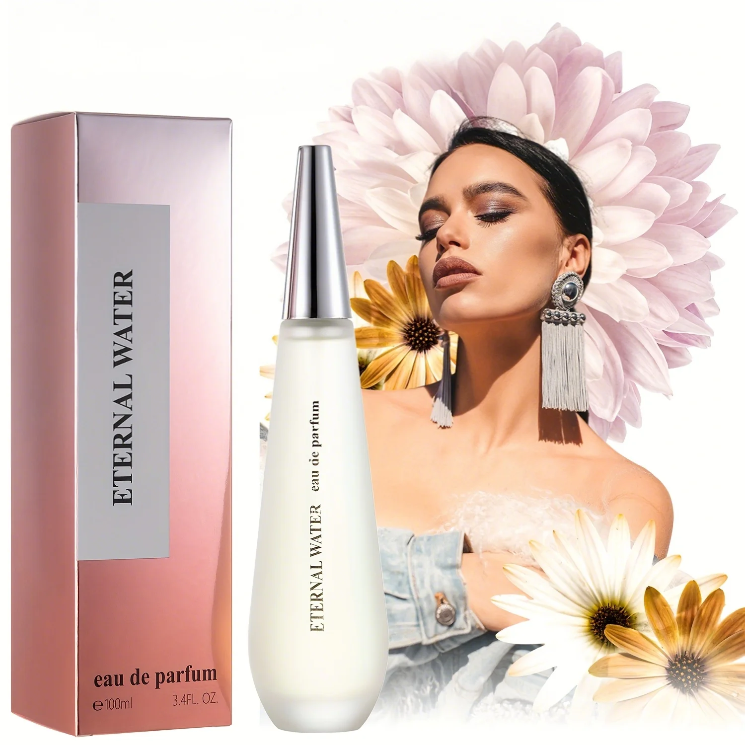 

Women's Eau De Parfum Spray 3.4 Fl Oz Long Lasting Floral Vanilla Honey Peach Fragrance for Dating Daily Life Valentine's Day