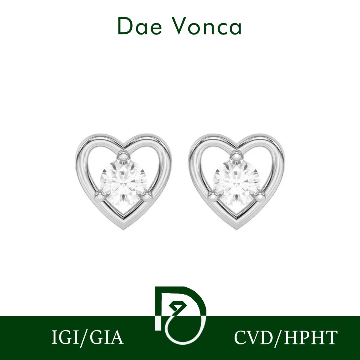 

Серьги-гвоздики с круглыми бриллиантами в платине 950, в форме сердца, серьги с бриллиантами, выращенные в лаборатории, элегантные серьги-пасьянсы для подарка