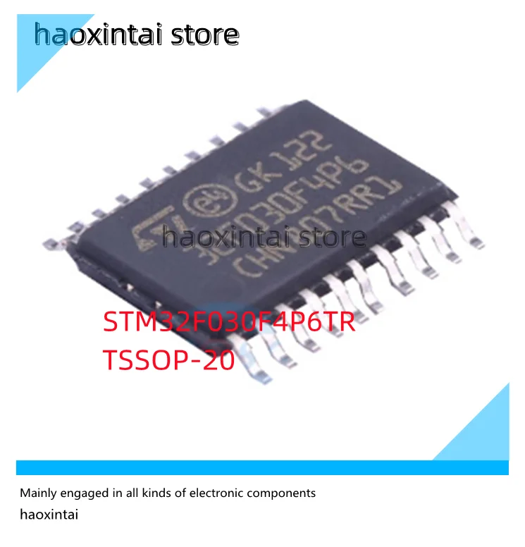 5PCS STM32F030F4P6TR TSSOP-20 STM32F030F4P6 TSSOP20 STM32F031C6T6TR LQFP-48 Microcontroller single chip microcomputer