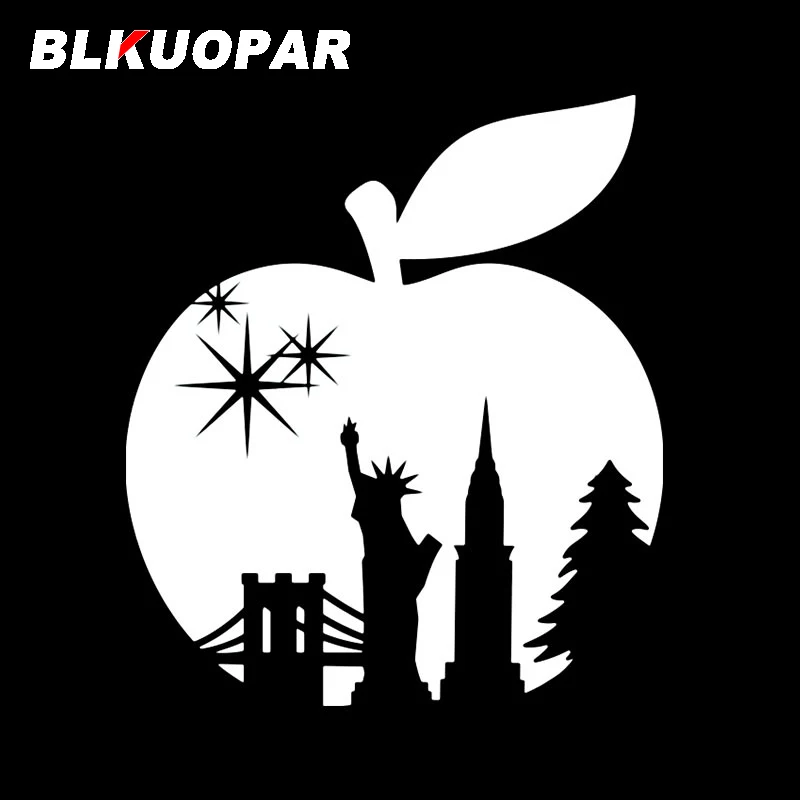 BLKUOPAR Big Apple Christmas Statue of Liberty Car Stickers Vinyl Creative Decal Funny Laptop Air Conditioner Car Accessories