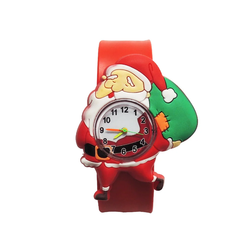 Nuovi orologi per bambini in Silicone giocattoli Cartoon babbo natale Elk Bell ghirlanda di natale orologio sportivo per bambini ragazzi ragazze regali di natale