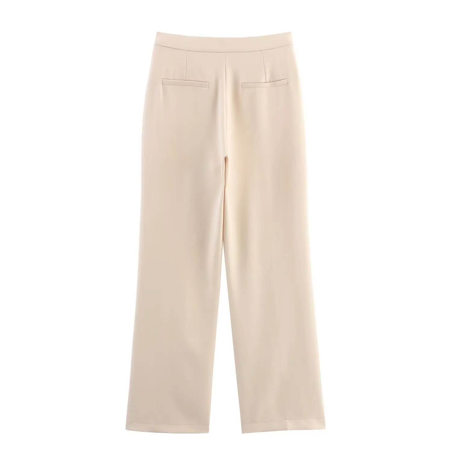 2 قطع 1 مجموعة 2025 الخريف محززة نشمر كم طويل فضفاض عارضة السترة عالية الخصر مستقيم السراويل السراويل الدعاوى