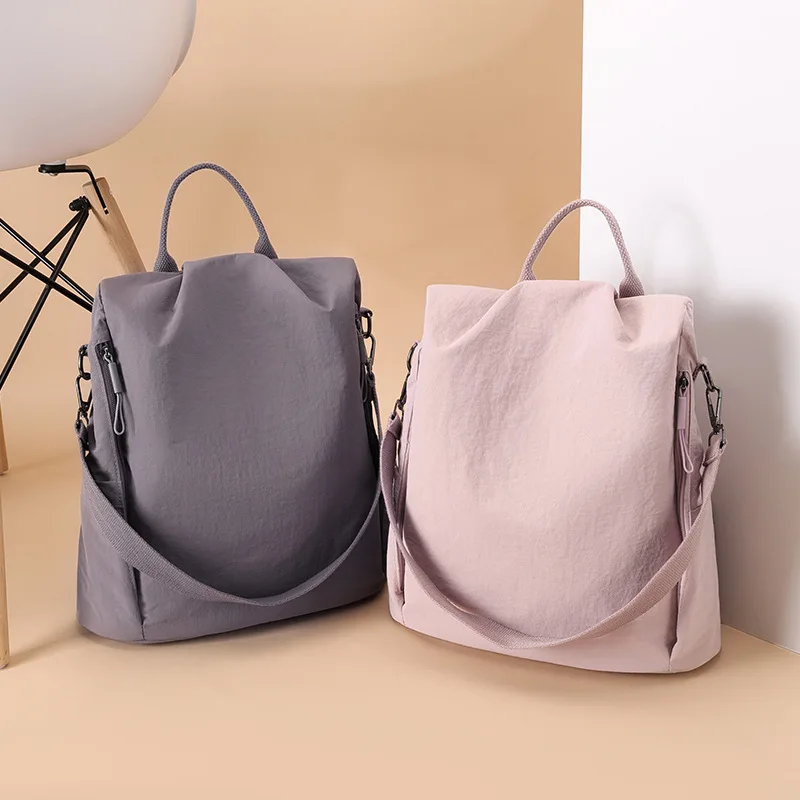 

Double-Shoulder Bag - New Women's Casual and Fashionable Multi-Purpose Backpack, Single Shoulder, Lightweight Nylon Bag